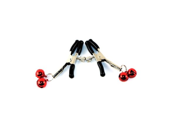 Red Jingle Bell Nipple clamps