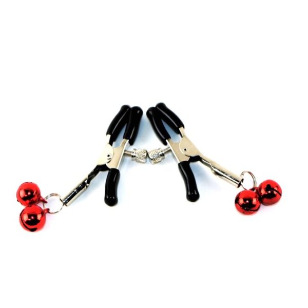 Red Jingle Bell Nipple clamps