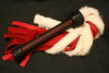 Santas Little Helper Leather and rabbit flogger